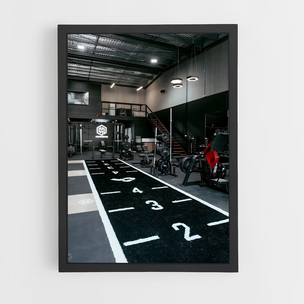 Poster L'Arène Noire – affiche Compétitions de gymnastique (vue 2)